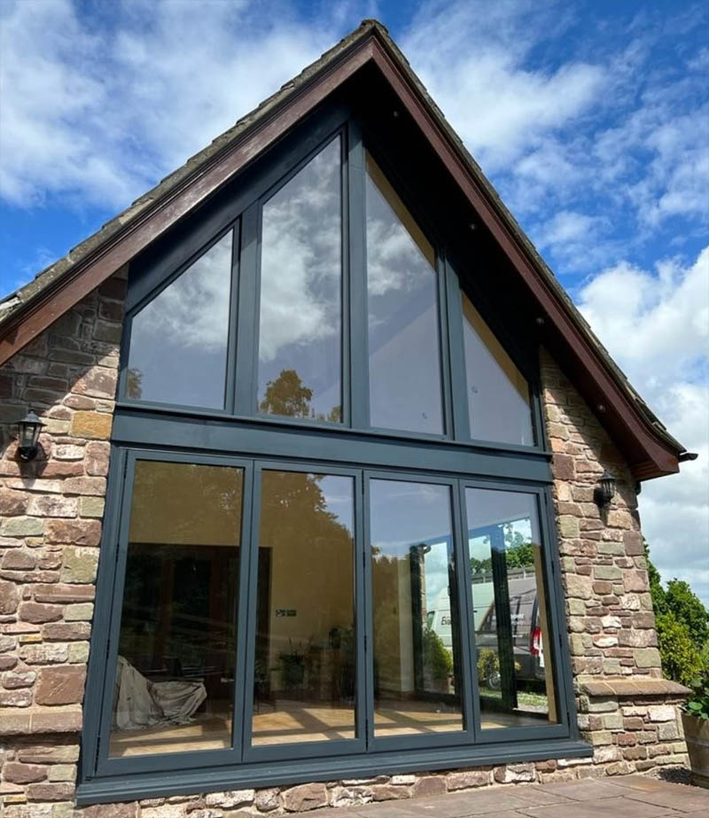 Aluminium Gable End Window Installation Staffordshire